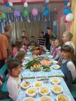 трапеза в Береговском клубе трапеза в Береговском клубе